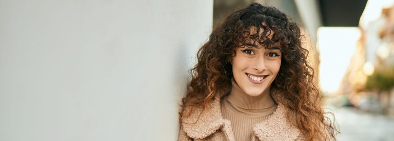 hopeful young woman