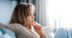 Someone thinking about whether she can buy the abortion pill online